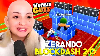 ZERANDO o NOVO BLOCKDASH LENDÁRIO ATÉ FICAR CALVA no STUMBLE GUYS!! ACONTECEU ISSO KKKK