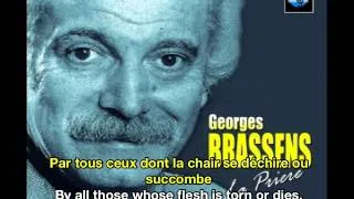 Georges Brassens La Prière The Prayer French & English Subtitles