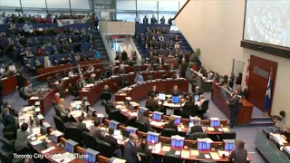 Protesters disrupt Toronto city council budget debate