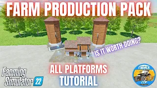 FARM PRODUCTION PACK TUTORIAL - Farming Simulator 22