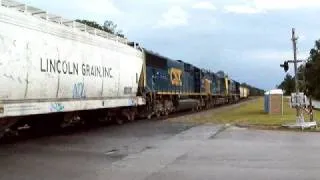 CSX Freights Passing