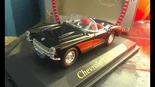 Unboxing Diecast Model 1957 Chevrolet Corvette Fuel Injection by Yat Ming 1:43 Road Signature