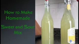 How to Make Homemade Sweet and Sour Mix