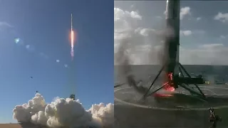 SpaceX Falcon 9 launches Koreasat-5A & Falcon 9 first stage landing, 30 October 2017