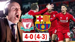 Liverpool FC-FC Barcelona 4-0 (4-3) Champions League - Holmgren och Strömbergs Reaktioner Vid Målen!