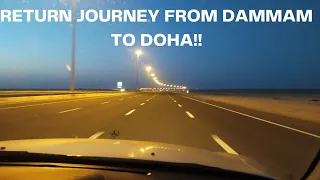 Travel Vlog| Amazing Road trip journey from Dammam 🇸🇦 to DOHA 🇶🇦!!