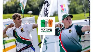 Franco de Wet v Hendre Verhoef – compound men U18 bronze | Limerick 2023 World Archery Youth Champs