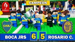 Boca Juniors 6 - 5 Rosario Central | PENALES | Resumen y Goles | Supercopa Argentina en LEGO CAMPEÓN