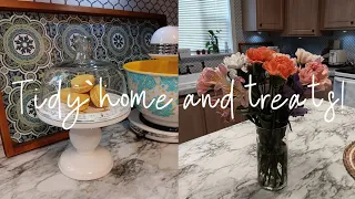 EASY CLEANING AND TREATS! + thrifting! MOTHER'S DAY home PREP. CLEANING and DECOR on a budget!