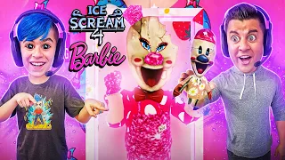 ICE SCREAM 4.. BARBIE MOD! Funny Modded Gameplay