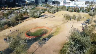 Drone DJI MINI 2 función Espiral, Parque La Mexicana, Santa Fé, Ciudad de México
