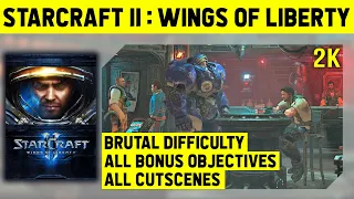 Starcraft 2: Wings Of Liberty Longplay - Brutal Difficulty - All Cutscenes - 1440p60+ FPS