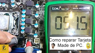 👧👍 COMO REPARAR TARJETA MADRE DE PC,    (   Curso N: 1  )  👧👍