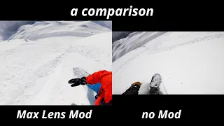 GoPro Max Lens Mod for Snowboarding and Skiing | a comparison