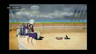 One Piece BeyazSakal ve Shanks 2 Younko racon masasına oturuyor