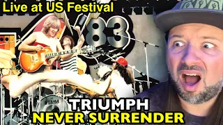 TRIUMPH Never Surrender LIVE US Festival 1983 | REACTION