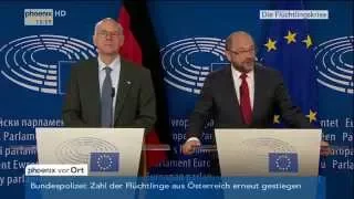 Europäische Union: PK von Schulz (SPD) und Lammert (CDU) am 17.09.2015