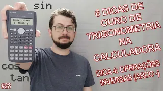 Calculadora Científica - 28 - Calcular arco seno, arco cosseno e arco tangente