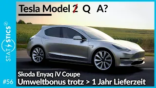 STAT E-STICS #56 | Tesla Model 2 (Q) und Model A - Skoda Enyaq iV Coupe