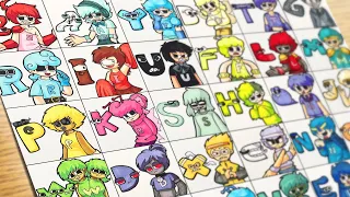 [Drawing]Alphabet Lore but it's Reverse ALL Edition[Real Life] / Humanized Alphabet Lore