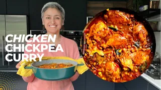 ONE PAN CHICKEN AND CHICKPEA CURRY | Super healthy and delicious meal | Food with Chetna