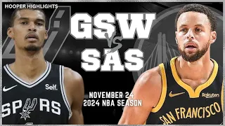 Golden State Warriors vs San Antonio Spurs Full Game Highlights | Nov 24 | 2024 NBA Season