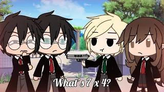 “What’s 7 x 4?” || Drarry Meme || Gacha Life