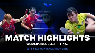 Miwa Harimoto/Miyu Nagasaki vs Li Yu Jhun/Cheng I Ching | WD Final |  WTT Star Contender Goa 2023