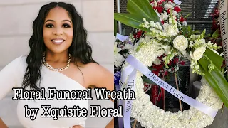 DIY Floral Funeral Flower | Wreath Sympathy Flowers | Flower Wreath Tutorial |  Sympathy Arrangement