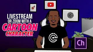 Livestream/Zoom with a cartoon character | Adobe Character Animator