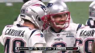 Long Runs by Michel & Burkhead Leads to Gostkowski FG | Super Bowl LIII