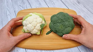 A friend from Spain taught me how to cook broccoli and cauliflower so delicious! ASMR