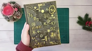 Декор блокнота своими руками📙⚙️🗝