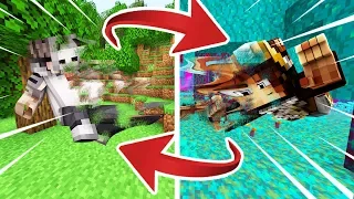 MINECRAFT BUT WE'RE SWITCHING PLACES EVERY 5 MINUTES!!