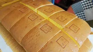 폭신폭신 부드러운 대만 대왕카스테라! / Original giant Jiggly Cake Castella  - Korean Street Food