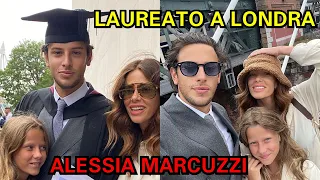 Alessia Marcuzzi è volata a Londra dal figlio Tommaso Inzaghi dove si è Laureato