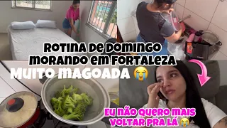 MUITO MAGOADA😭NÃO QUERO MAIS VOLTAR PRA LÁ ||MINHA ROTINA DE DOMINGO MORANDO EM FORTALEZA!