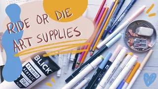 ART SUPPLIES I CAN'T LIVE WITHOUT