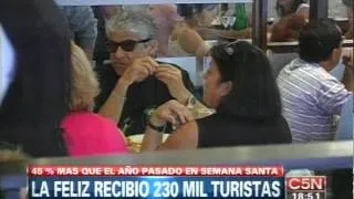 C5N - SEMANA SANTA: RECORD DE TURISTAS EN MAR DEL PLATA