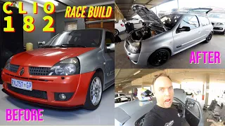 Complete Clio 182 Race Car Build in 14 minutes