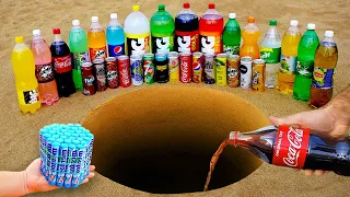 Different Big Cola, Lipton, Warrior, Nestcafe, Mirinda Mix, Coca, Sprite VS Mentos Underground