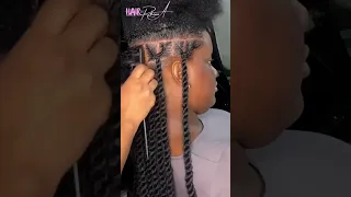 This style is so 🔥 Invisible locs 😍