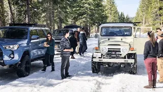 Fj40 vs Trd Pro Tacoma 4runners Lexus gx450 in the snow