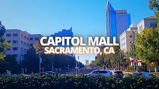 Exploring Capitol Mall in Sacramento, California USA Walking Tour #capitolmall #sacramento