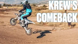 KIDS FIRST DIRT BIKE RACE | RACING ON A DIRT BIKE FOR THE FIRST TIME IN A YEAR | KIDS MOTOCROSS