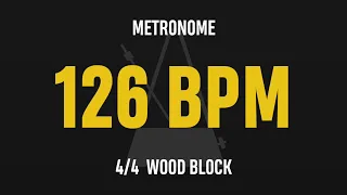 126 BPM 4/4 - Best Metronome (Sound : Wood block)