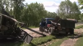 В Тернопільській області зіштовхнулися дві вантажівки МАЗ врізався у ЗІЛ.