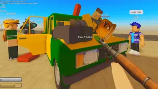 УЛОЖИЛИ ДЯДЮ ОТДОХНУТЬ на КАПОТ в ROBLOX DUSTY TRIP !