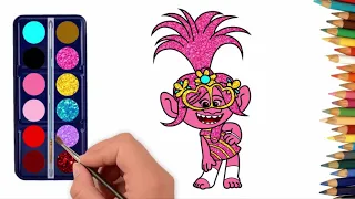 Trolls colors | how to draw trolls | куклы-тролли | как рисовать троллей