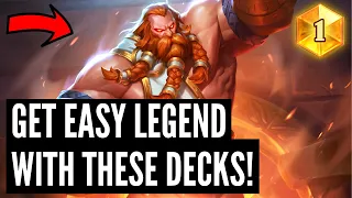 The FIVE BEST DECKS to hit LEGEND in Standard and Wild after the NERFS and BUFFS!